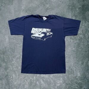 Vintage Hanes American Muscle 67’ Mustang Car Graphic Print Shirt Adult Med